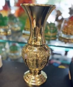 Lọ Hoa Đồng Bát Tiên Đồng Vàng