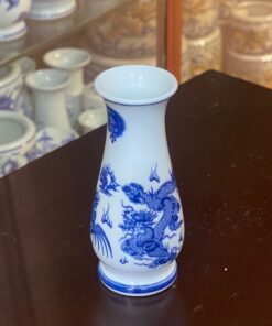 Lọ Hoa Dáng Huệ Rồng Men Trắng