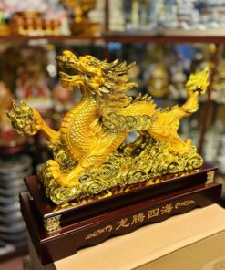Tượng Rồng Phong Thủy Nắm Long Châu