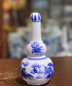 Nậm Rượu Rồng Men Trắng