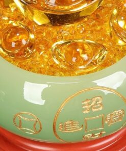 Bồn Tụ Bảo Chiêu Tài Bằng Đá Xanh Ngọc