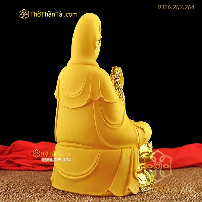 Tượng Phật Bà Quan Âm Composite Vàng