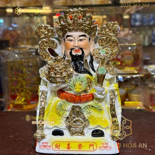 Tượng Thần Phát/ Tượng Thần Tiền Triệu Công Minh Sứ Dát Kim