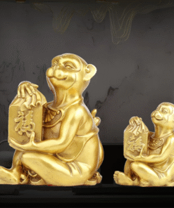 Khỉ Ôm Túi Tiền Chữ Phúc