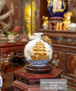 Bình Hút Lộc Thuận Buồm Xuôi Gió Đắp Nổi