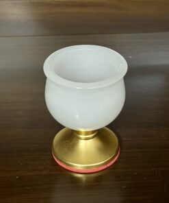 Chén Thờ Lưu Ly Trắng Bọc Đồng