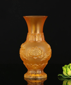 Lọ Hoa Lưu Ly Vàng