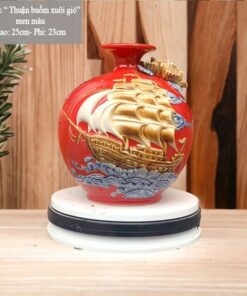 Bình Hút Lộc Thuận Buồm Xuôi Gió Đắp Nổi