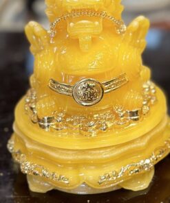 Tỳ Hưu Phong Thủy Đế Xoay Bột Đá Vàng