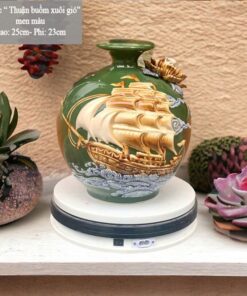 Bình Hút Lộc Thuận Buồm Xuôi Gió Đắp Nổi