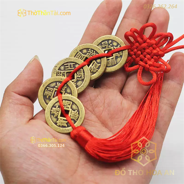 Dây Tiền Xu Ngũ Đế 5 Đồng