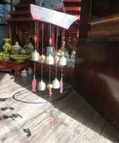Chuông Gió Treo Đồng Mỏ Neo Gỗ