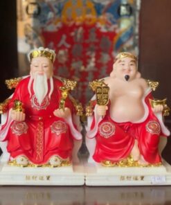 Tượng Thần Tài Thổ Địa Bột Đá Đỏ