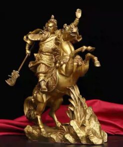 Tượng Quan Vân Trường Cưỡi Ngựa Bằng Đồng