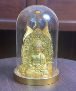 Tượng Tam Thế Phật Kính Đế Tròn Đặt Ô Tô-Bàn Làm Việc