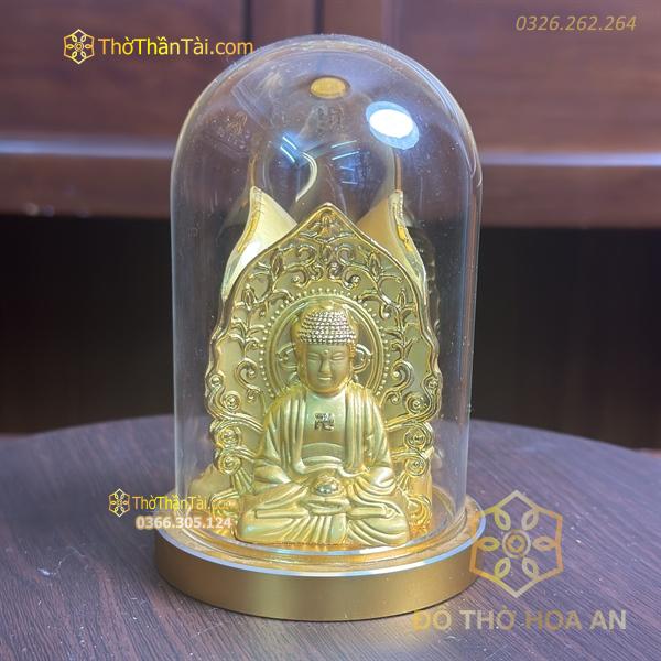 Tượng Tam Thế Phật Kính Đế Tròn Đặt Ô Tô-Bàn Làm Việc