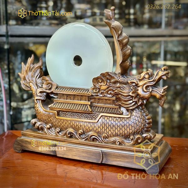 Thuyền Rồng Đồng Điếu Gỗ