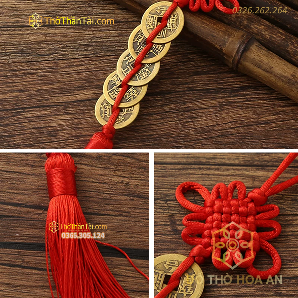 Dây Tiền Xu Ngũ Đế 5 Đồng