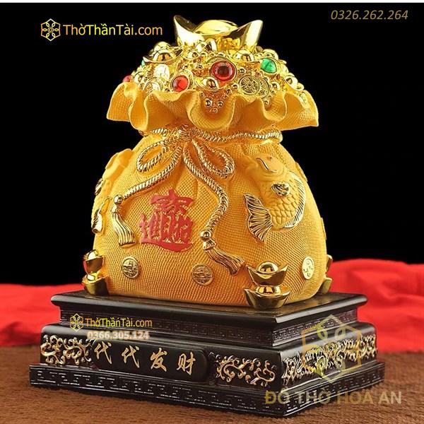 Túi Tiền Chiêu Tài Tiến Bảo Vàng Kim