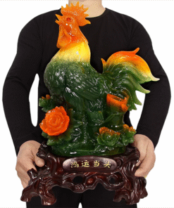Gà Trống Đá Xanh Đế Gỗ