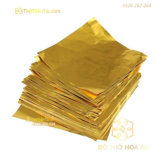 Giấy trang kim dùng bốc bát hương