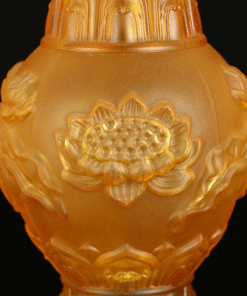 Lọ Hoa Lưu Ly Vàng