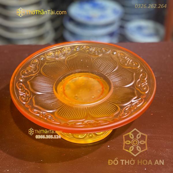 Mâm Bồng Lưu Ly Bọc Đồng