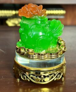 Tỳ Hưu Phong Thuỷ Xoay Đế Kính Xanh