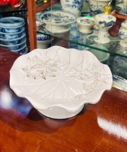 Mâm Bồng Thờ Sứ Liên Hoa Trắng