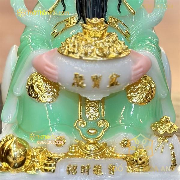 Tượng Thần Tiền/ Thần Phát Phú Quý Xanh Ngọc