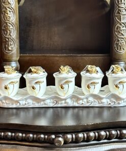 Khay 5 Chén Bạch Ngọc Kim Sen