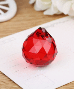 Cầu Treo Phong Thủy Pha Lê Đỏ