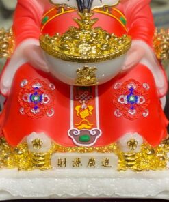 Tượng Thần Tiền/ Thần Phát Phú Quý Rồng Đỏ