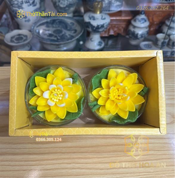 Nến Bơ Hoa Sen Tịnh Tâm 24h