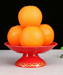 Mâm Bồng Thờ Sứ Gấm Đỏ