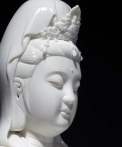 Tượng Phật Bà Quan Âm Đá Bạch Ngọc
