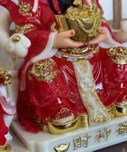 Tượng Thần Tiền Bột Đá Đỏ Cao Cấp