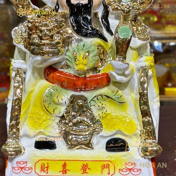 Tượng Thần Phát/ Tượng Thần Tiền Triệu Công Minh Sứ Dát Kim
