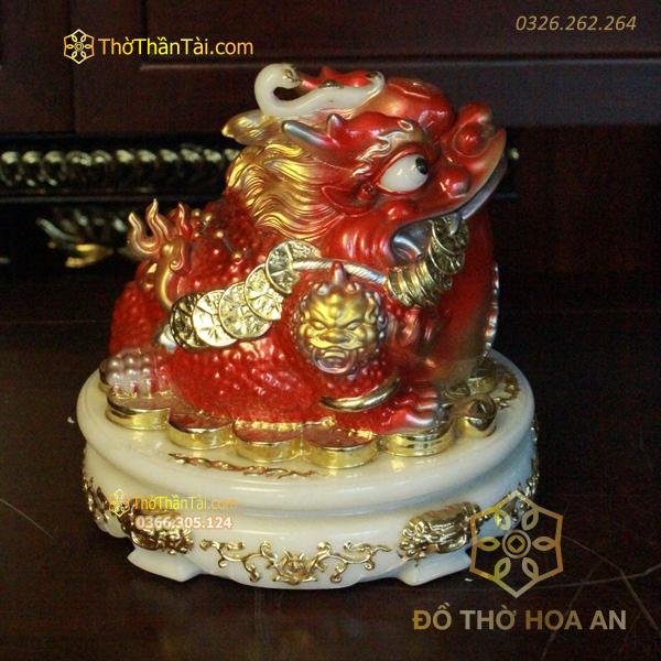 Cóc Thiềm Thừ Vua Phong Thủy Đế Xoay Bột Đá Đỏ