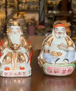Tượng Thần Tài Thổ Địa Sứ Dát Kim