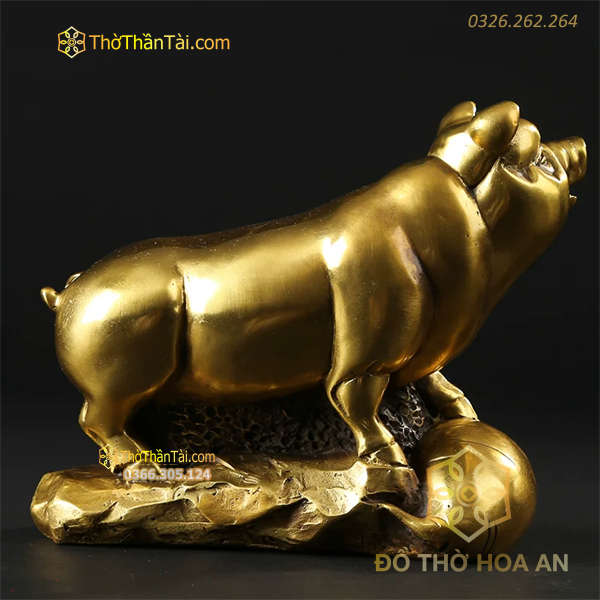 Tượng Phong Thủy Heo Vàng Tài Lộc
