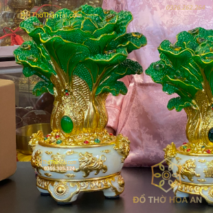 Bảo Bồn Tụ Của Cải Dát Vàng