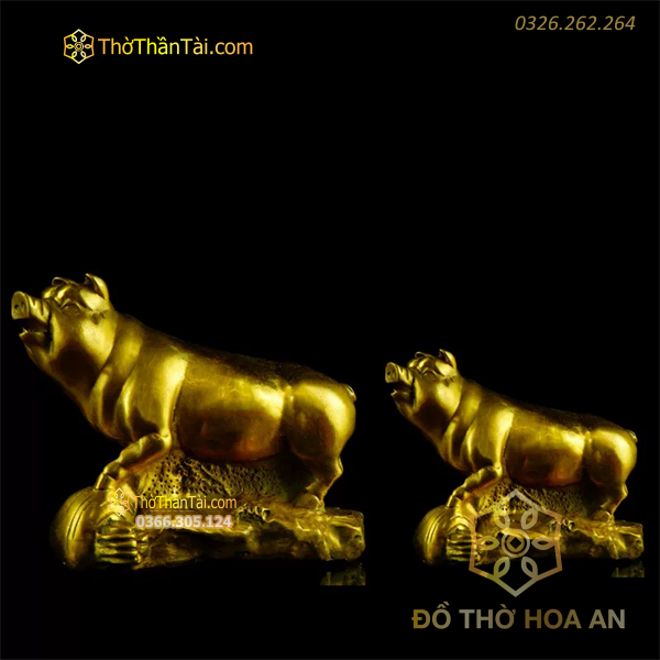 Tượng Phong Thủy Heo Vàng Tài Lộc