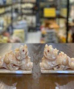 Cặp Tỳ Hưu Đá Ngọc Hoàng Long