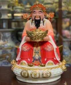 Tượng Thần Tiền/ Thần Phát Đá Đỏ TD10