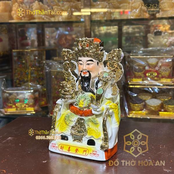 Tượng Thần Phát/ Tượng Thần Tiền Triệu Công Minh Sứ Dát Kim