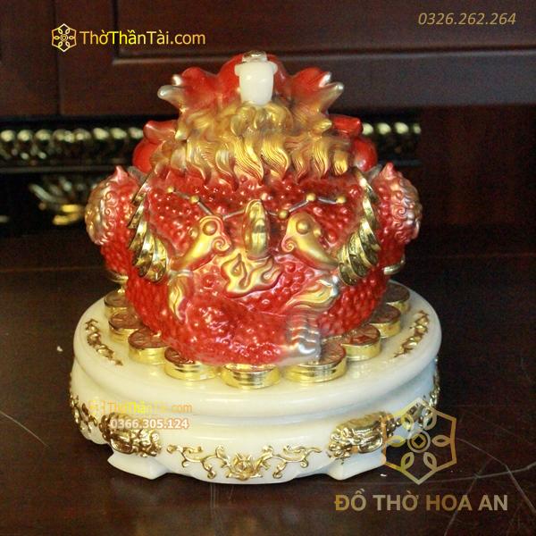 Cóc Thiềm Thừ Vua Phong Thủy Đế Xoay Bột Đá Đỏ