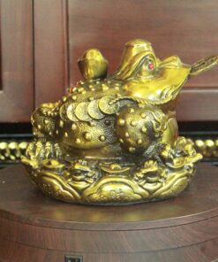 Cóc Thiềm Thừ Phong Thủy Đồng Cõng Vàng Chiêu Tài