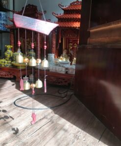 Chuông Gió Treo Đồng Mỏ Neo Gỗ