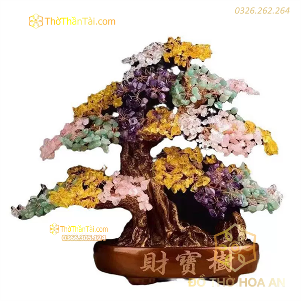 Cây Đá Thạch Anh Ngũ Sắc